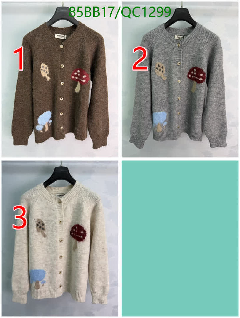 Miu Miu-Clothing Code: QC1299 $: 85USD
