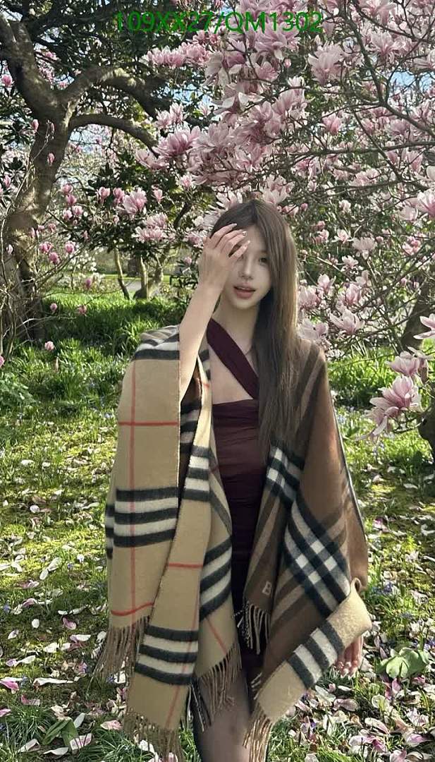 Burberry-Scarves Code: QM1302 $: 109USD