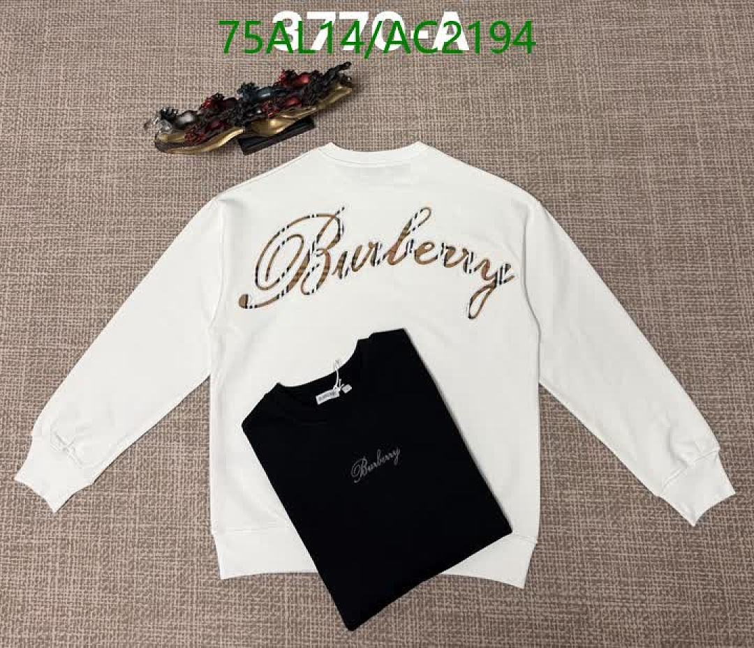 Burberry-Clothing Code: AC2194 $: 75USD