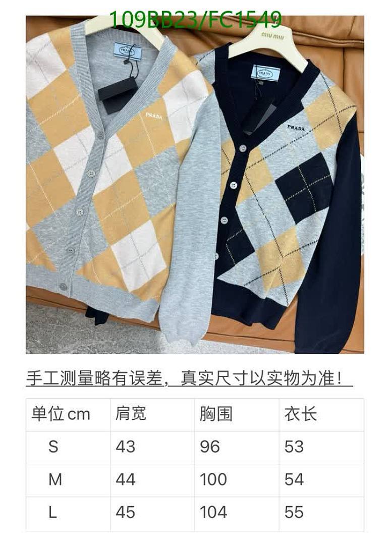 Prada-Clothing Code: FC1549 $: 109USD