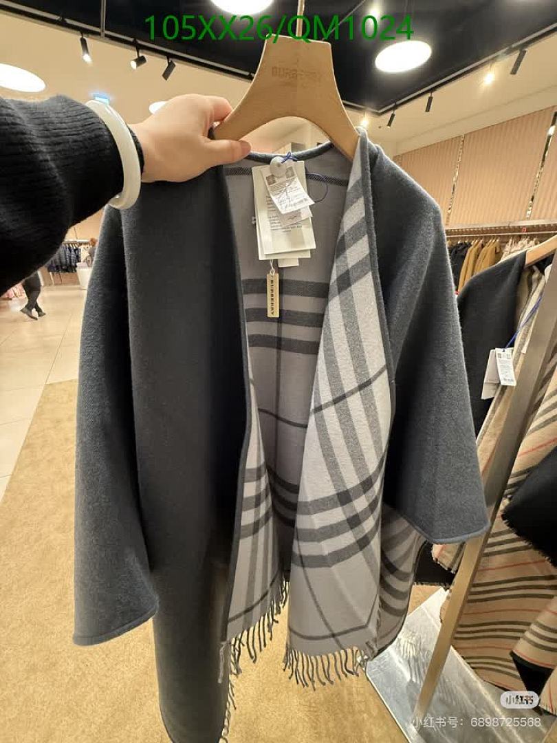 Burberry-Scarves Code: QM1024 $: 105USD
