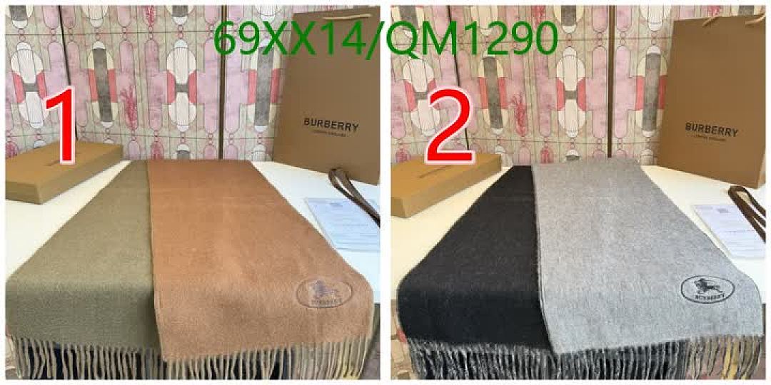 Burberry-Scarves Code: QM1290 $: 69USD
