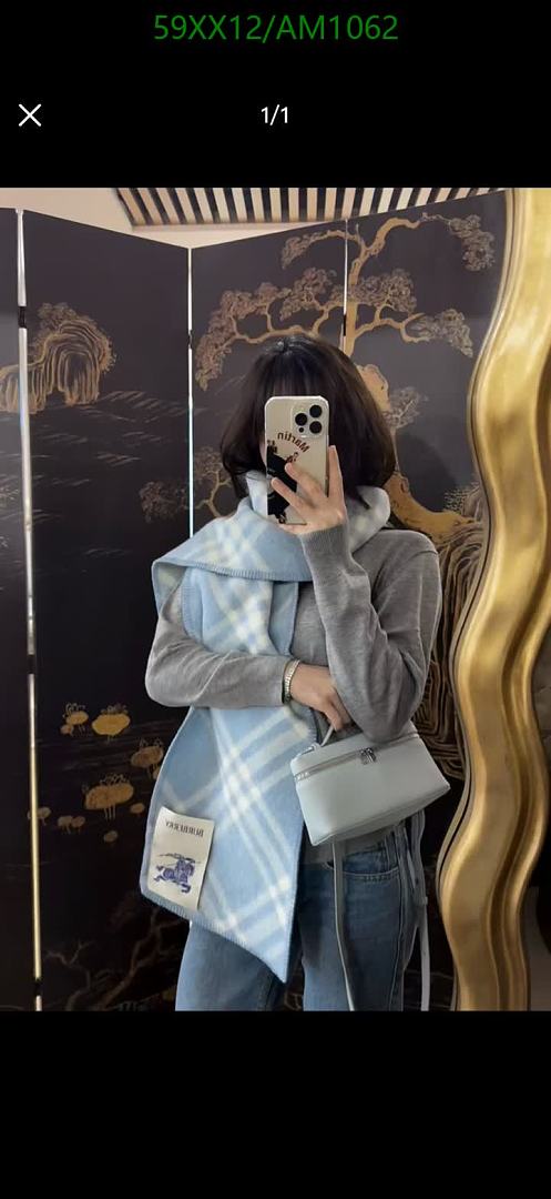 Burberry-Scarves Code: AM1062 $: 59USD
