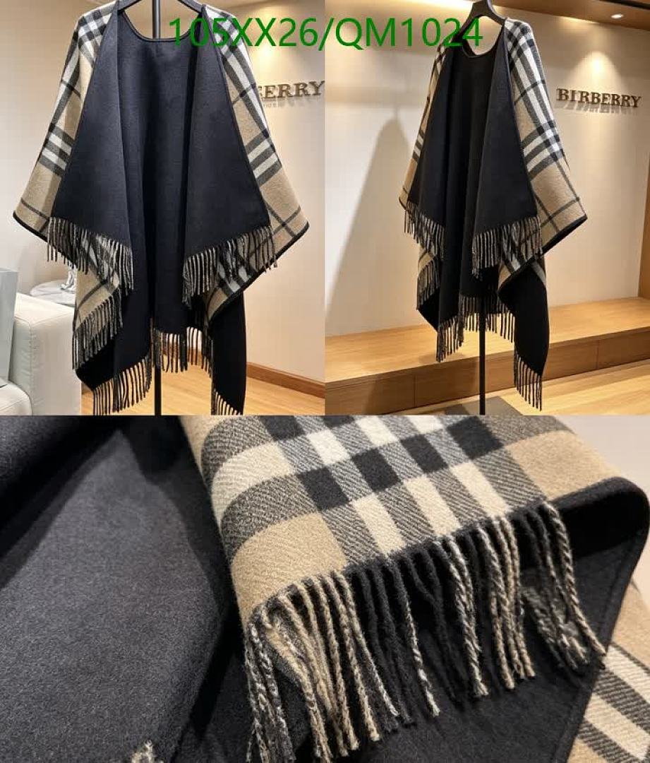 Burberry-Scarves Code: QM1024 $: 105USD