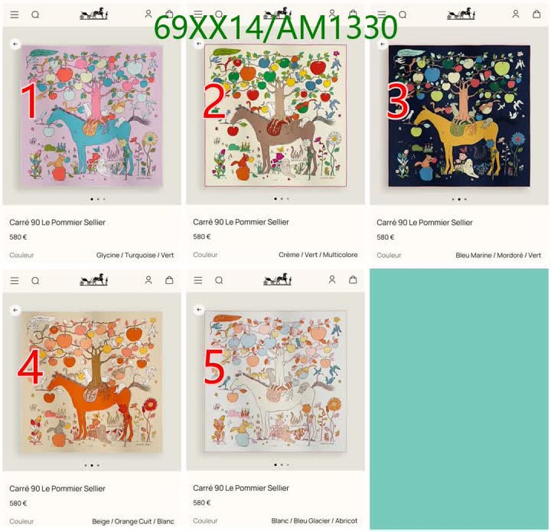 Hermes-Scarves Code: AM1330 $: 69USD