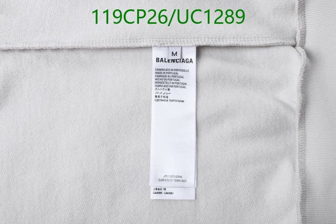 Balenciaga-Clothing Code: UC1289 $: 119USD