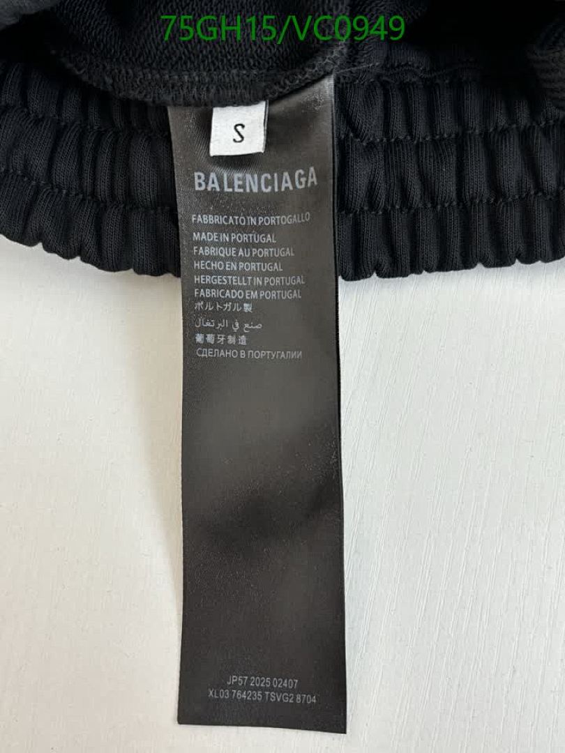 Balenciaga-Clothing Code: VC0949 $: 75USD