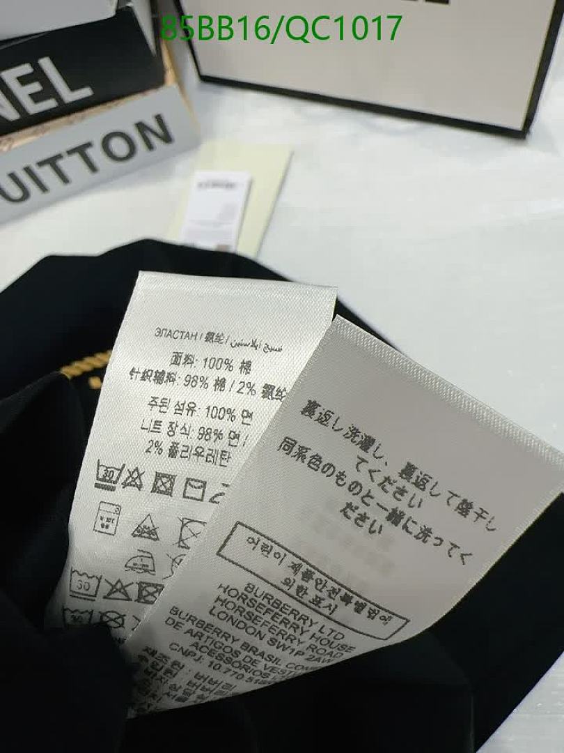 Burberry-Clothing Code: QC1017 $: 85USD