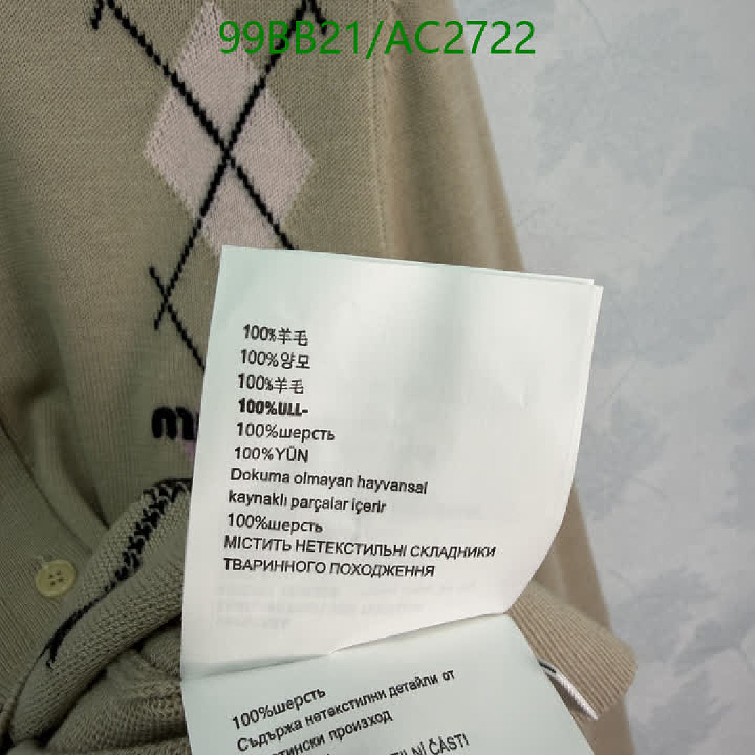 Miu Miu-Clothing Code: AC2722 $: 99USD