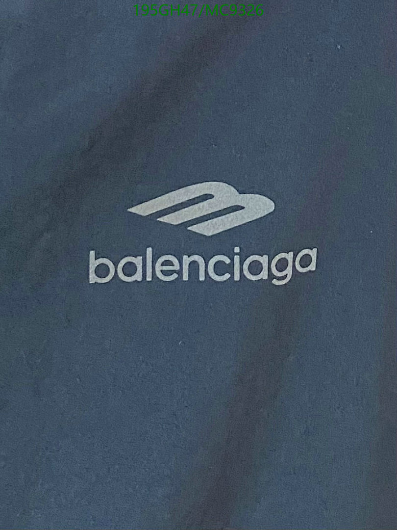 Balenciaga-Clothing Code: MC9326 $: 195USD