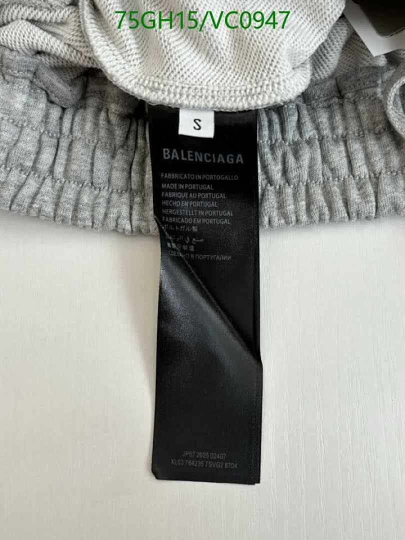 Balenciaga-Clothing Code: VC0947 $: 75USD