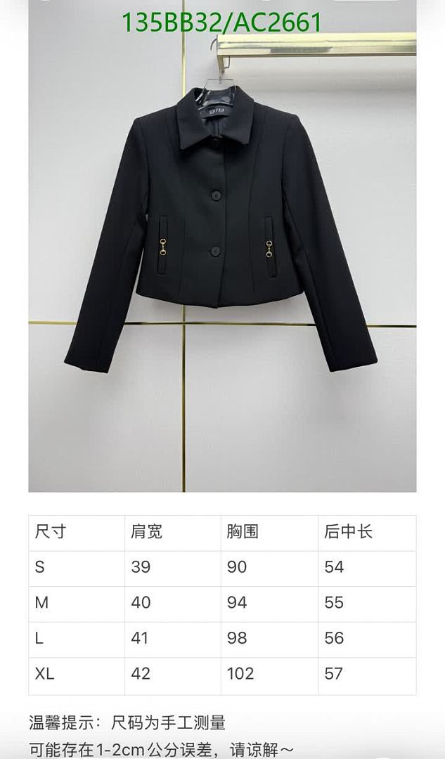 Gucci-Clothing Code: AC2661 $: 135USD