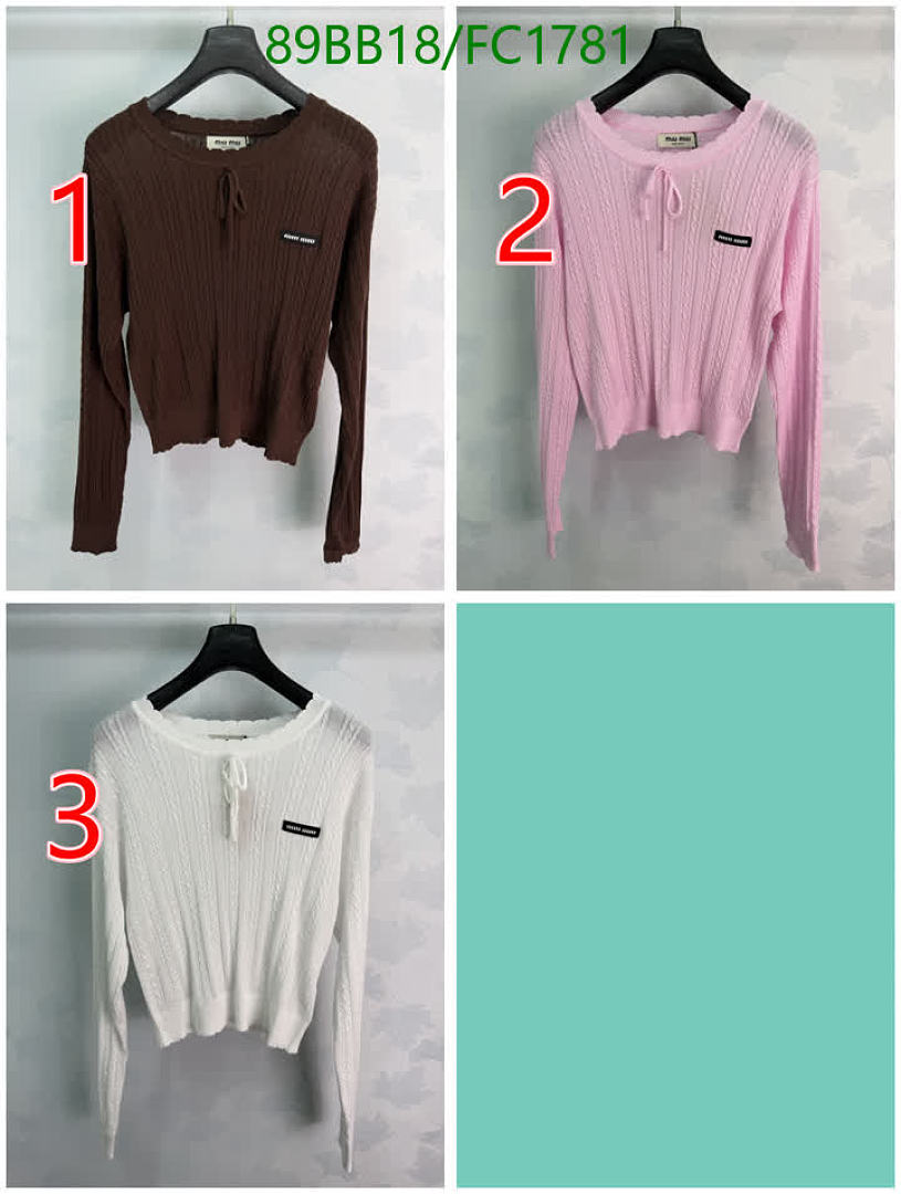 Miu Miu-Clothing Code: FC1781 $: 89USD