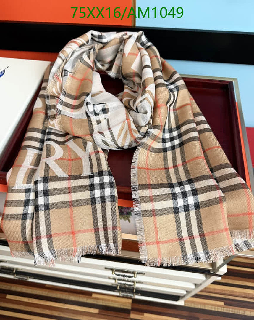 Burberry-Scarves Code: AM1049 $: 75USD
