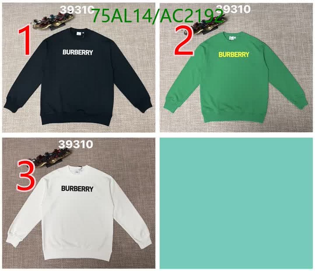 Burberry-Clothing Code: AC2192 $: 75USD