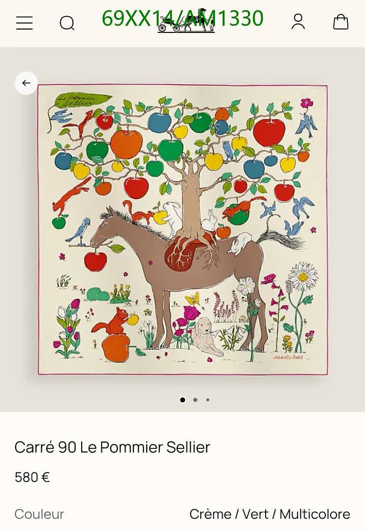 Hermes-Scarves Code: AM1330 $: 69USD