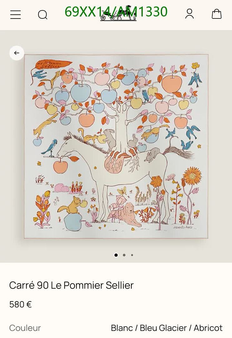 Hermes-Scarves Code: AM1330 $: 69USD