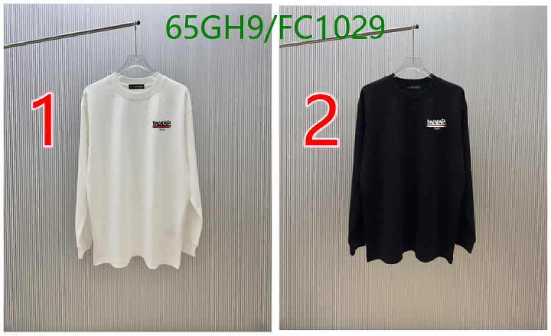 Balenciaga-Clothing Code: FC1029 $: 65USD
