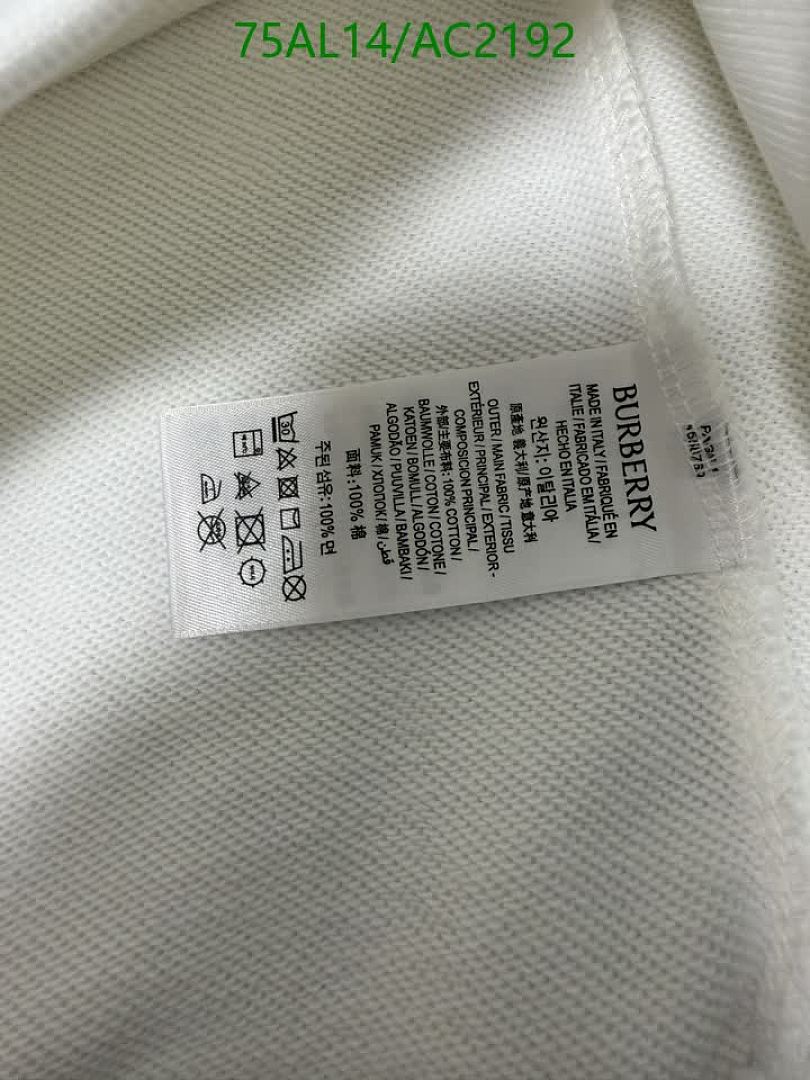 Burberry-Clothing Code: AC2192 $: 75USD