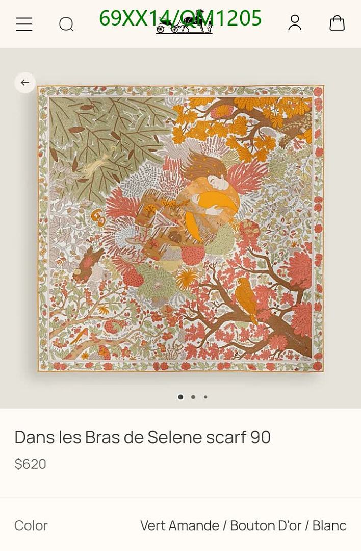 Hermes-Scarves Code: QM1205 $: 69USD