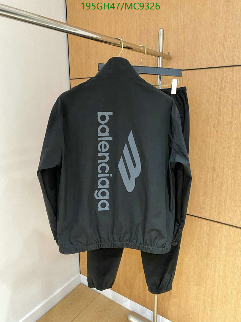 Balenciaga-Clothing Code: MC9326 $: 195USD