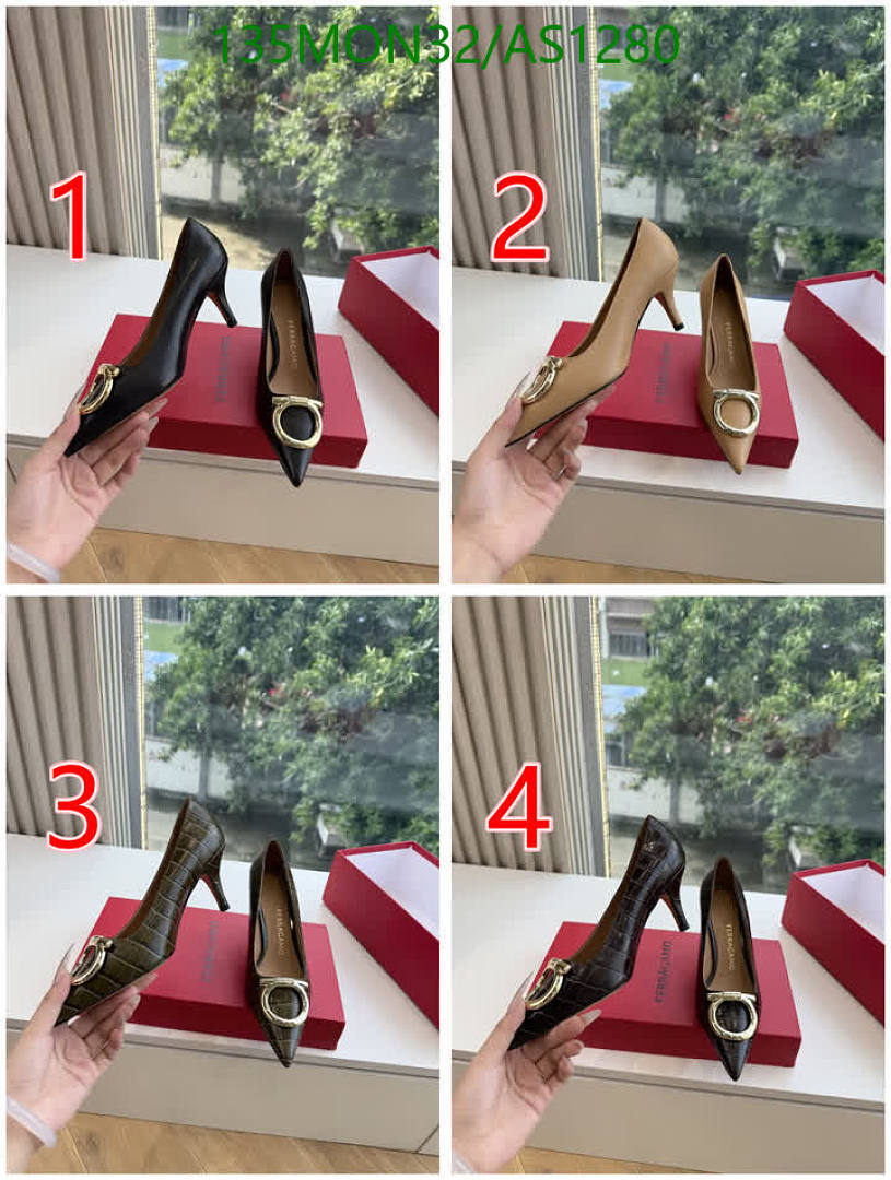 Ferragamo-Women Shoes Code: AS1280 $: 135USD