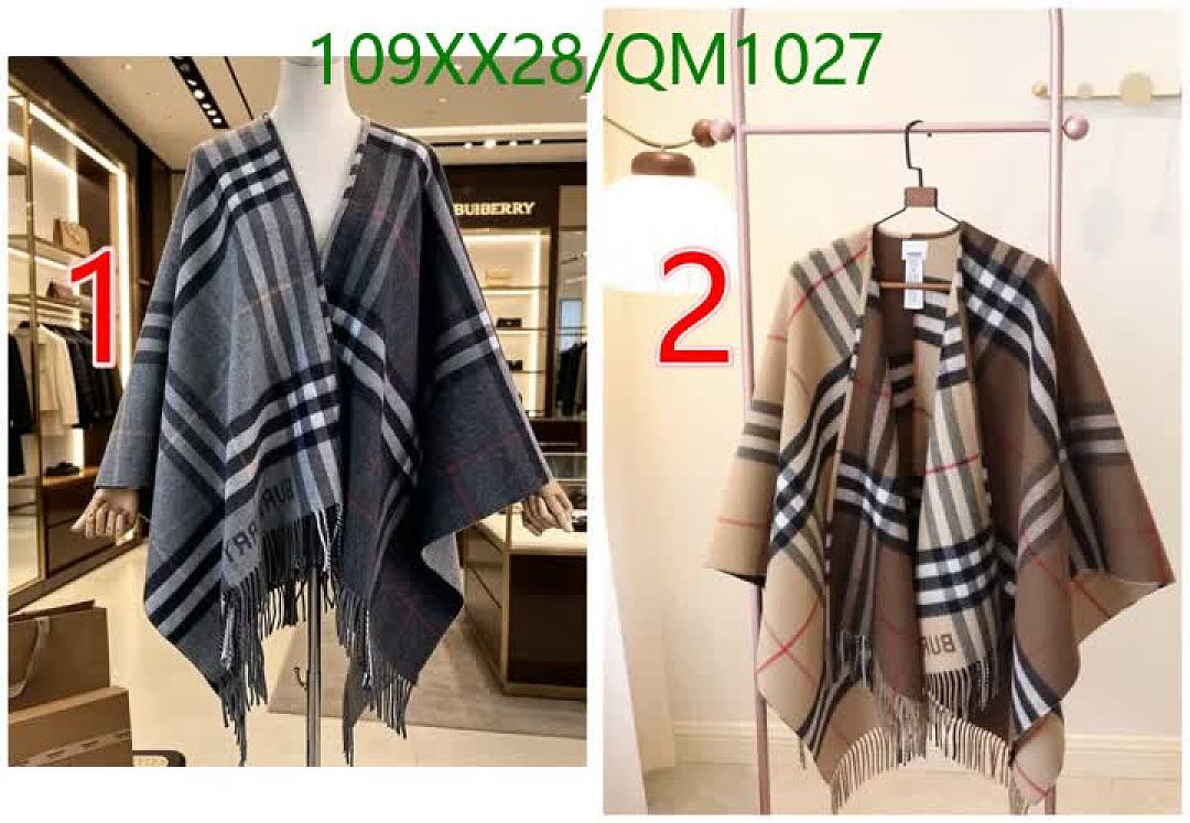Burberry-Scarves Code: QM1027 $: 109USD