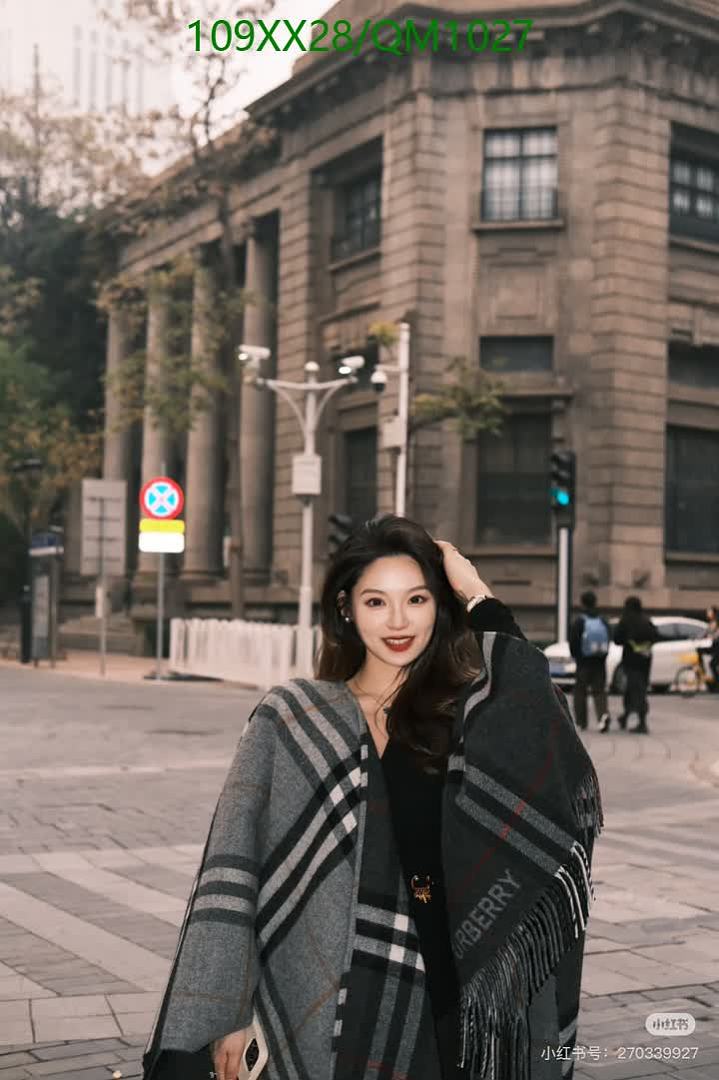 Burberry-Scarves Code: QM1027 $: 109USD