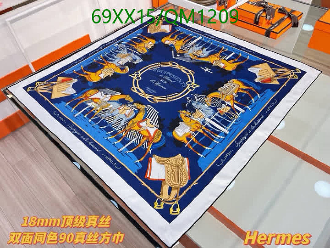 Hermes-Scarves Code: QM1209 $: 69USD