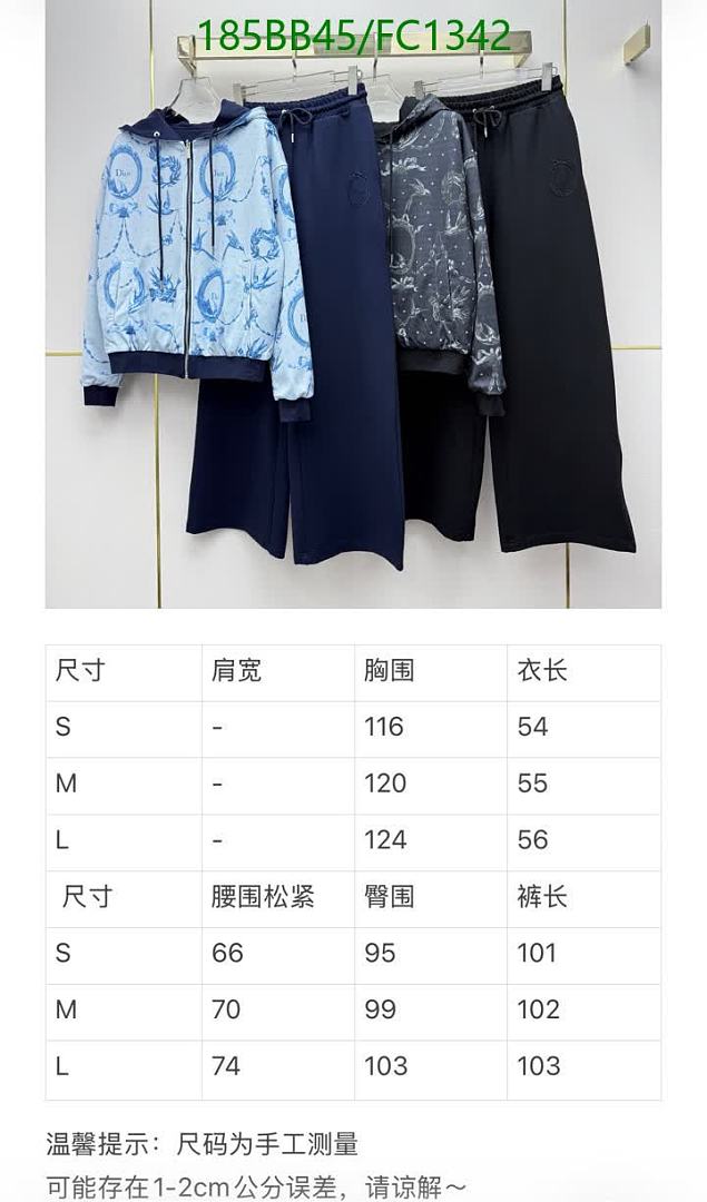 Dior-Clothing Code: FC1342 $: 185USD