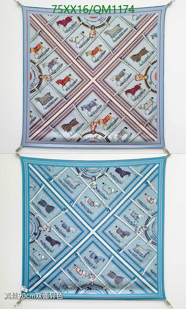 Hermes-Scarves Code: QM1174 $: 75USD