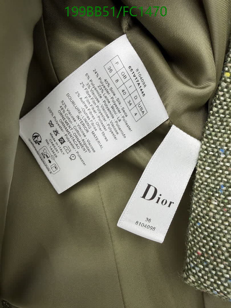 Dior-Clothing Code: FC1470 $: 199USD
