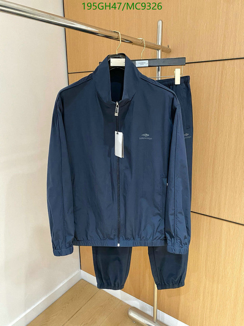 Balenciaga-Clothing Code: MC9326 $: 195USD