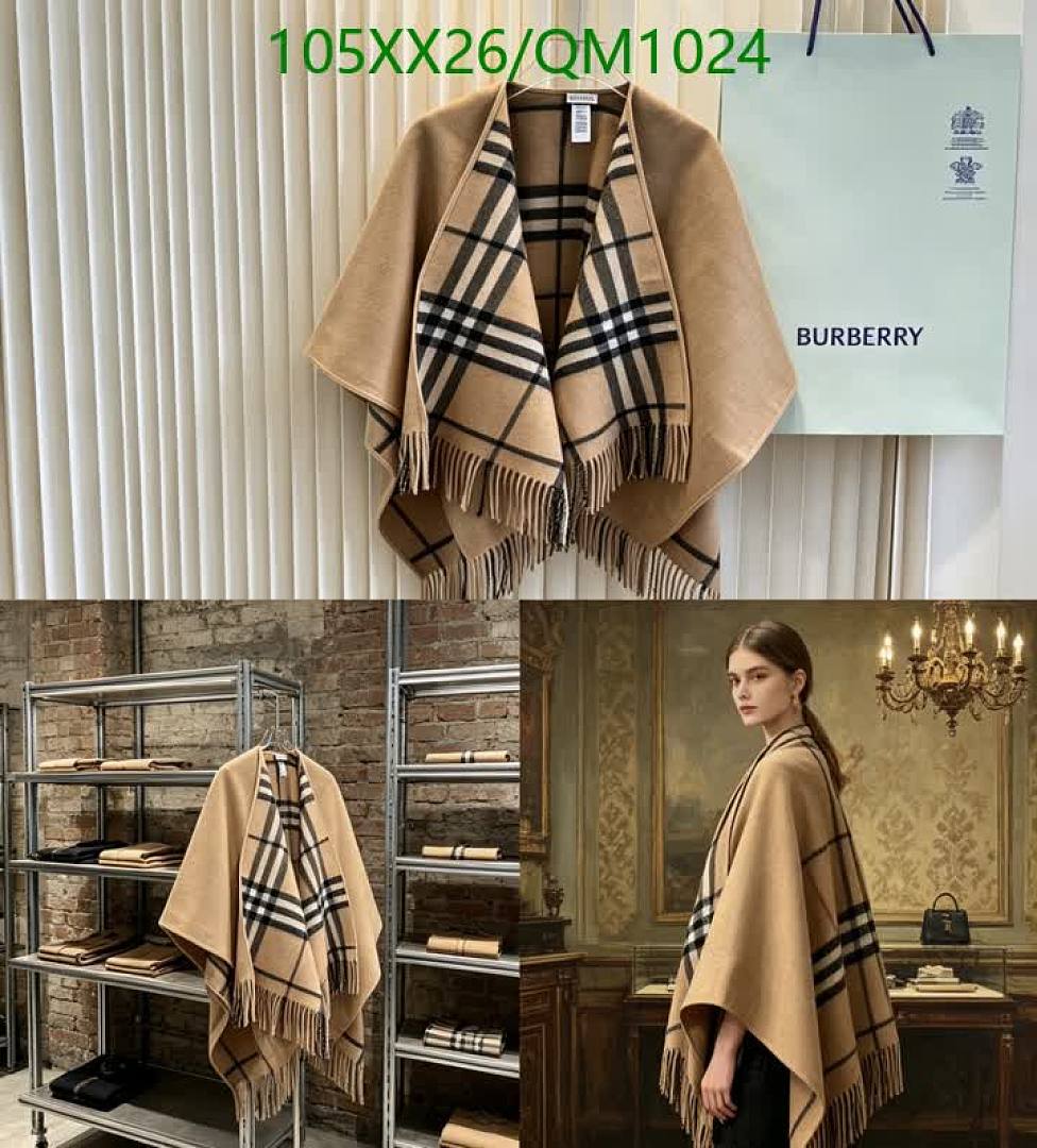 Burberry-Scarves Code: QM1024 $: 105USD
