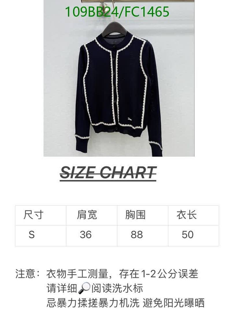 Dior-Clothing Code: FC1465 $: 109USD