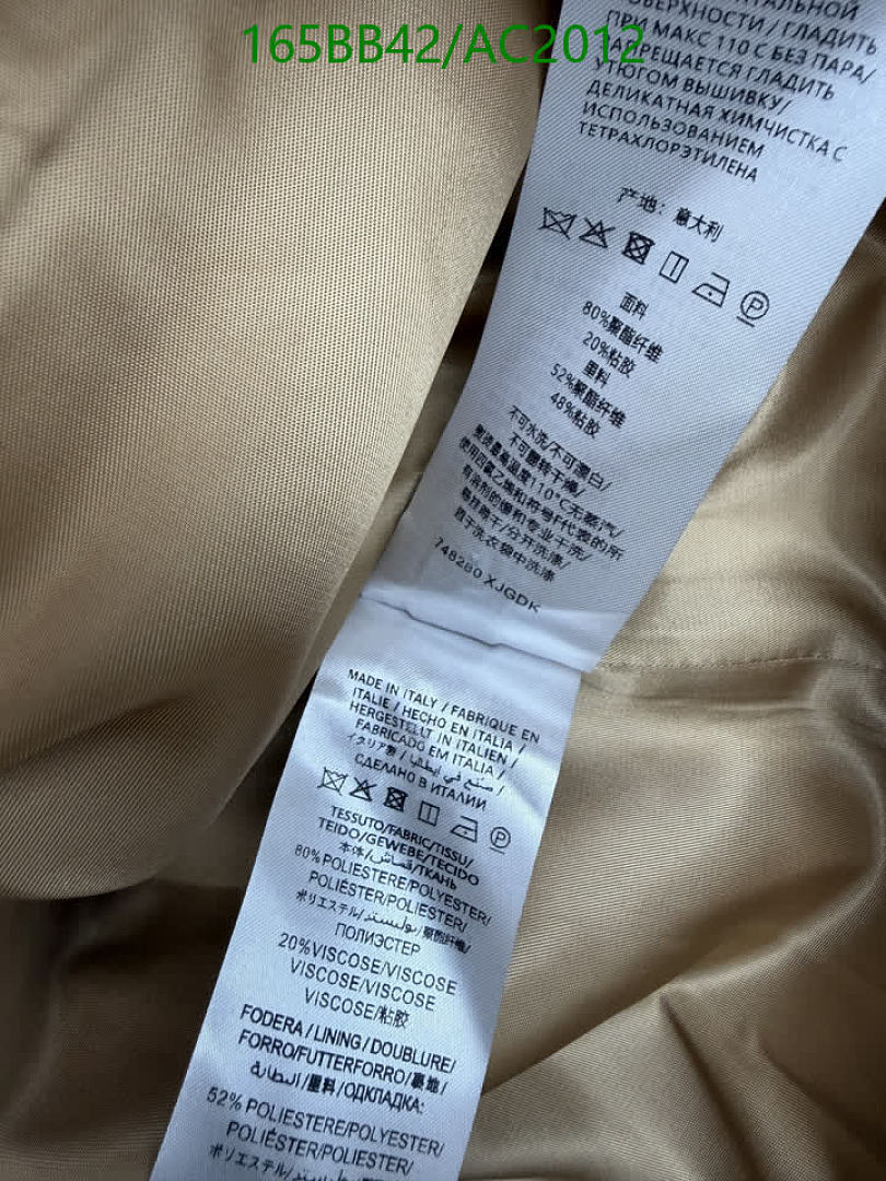 Gucci-Clothing Code: AC2012 $: 165USD