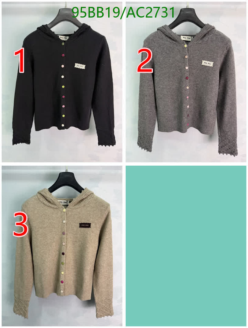 Miu Miu-Clothing Code: AC2731 $: 95USD