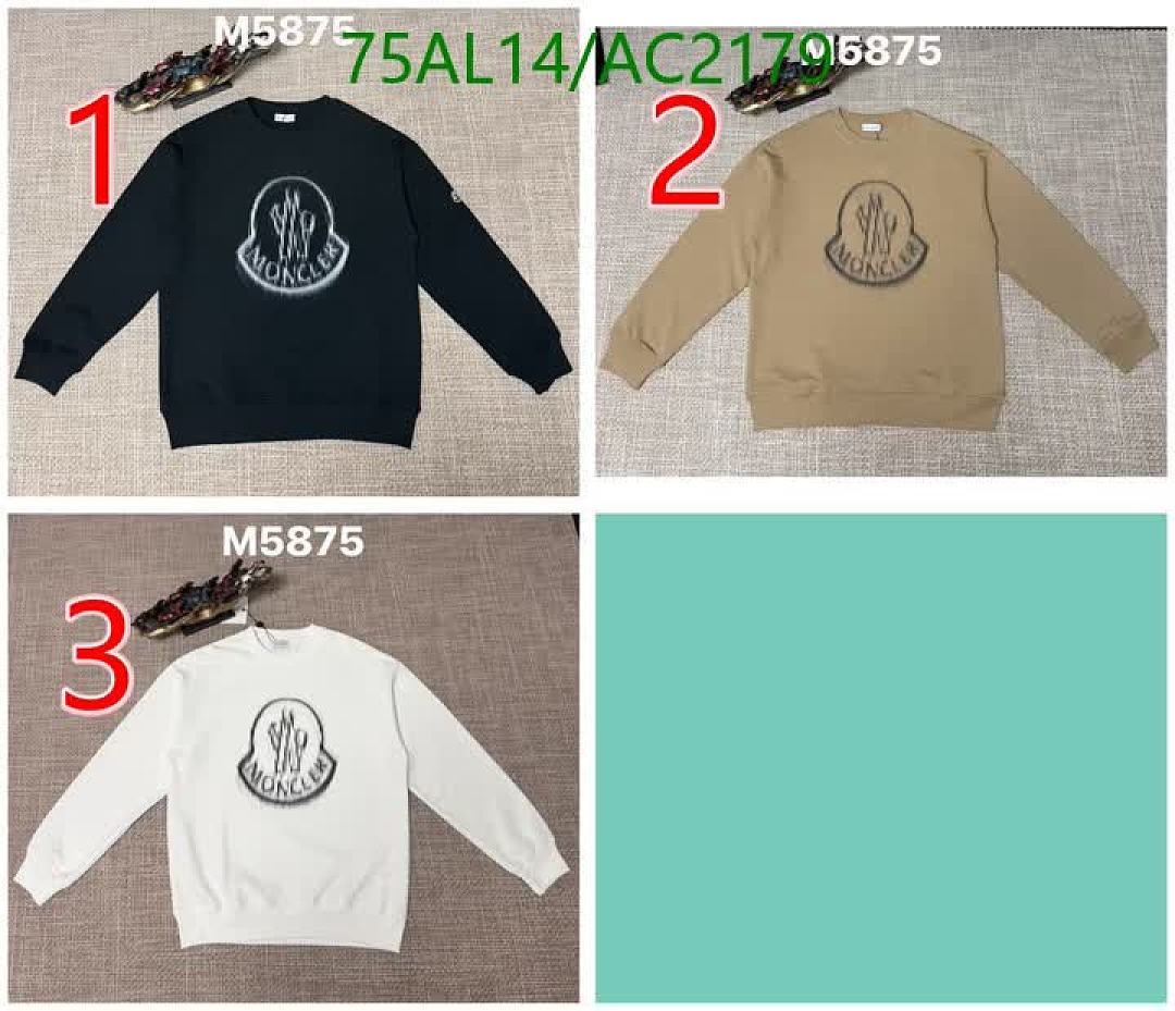 Moncler-Clothing Code: AC2179 $: 75USD