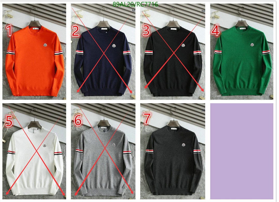Moncler-Clothing Code: RC7716 $: 89USD