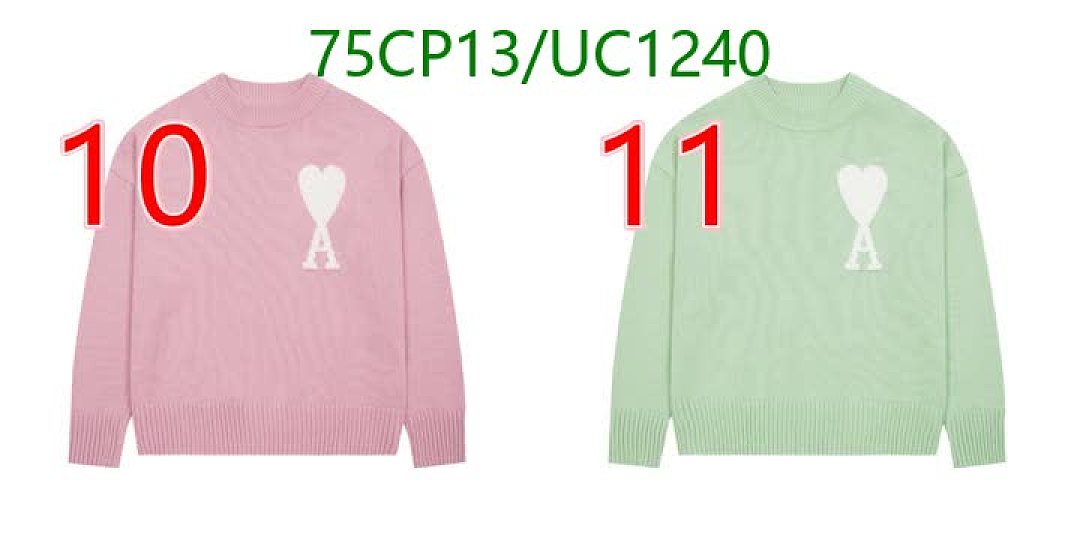 AMI-Clothing Code: UC1240 $: 75USD