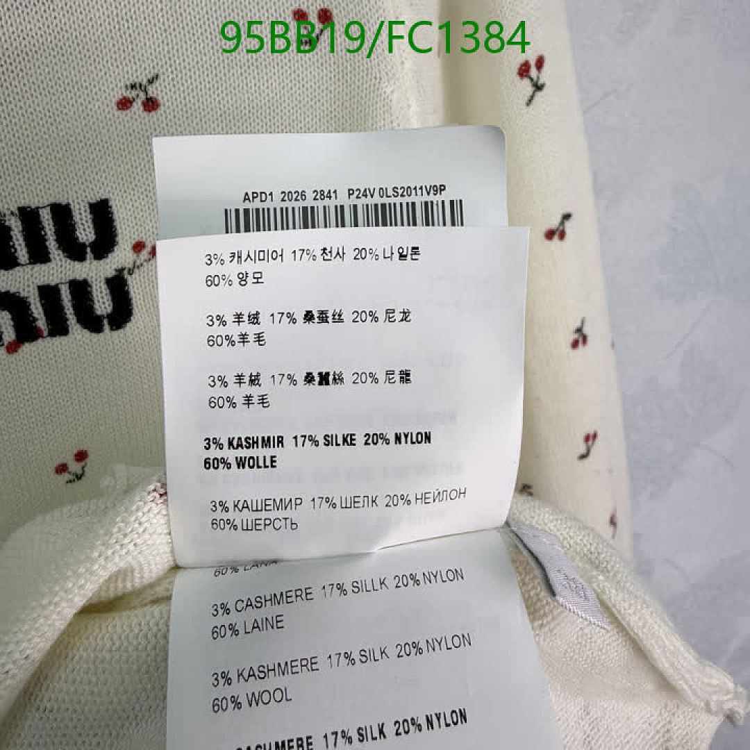 Miu Miu-Clothing Code: FC1384 $: 95USD