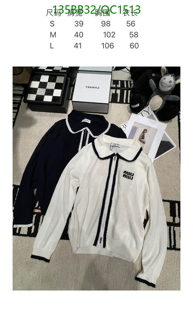 Miu Miu-Clothing Code: QC1513 $: 135USD