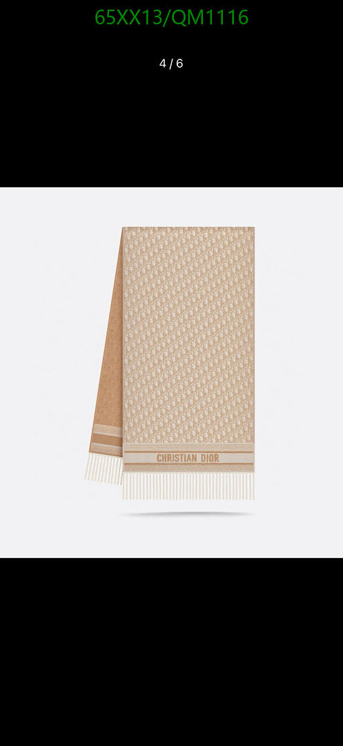 Dior-Scarves Code: QM1116 $: 65USD