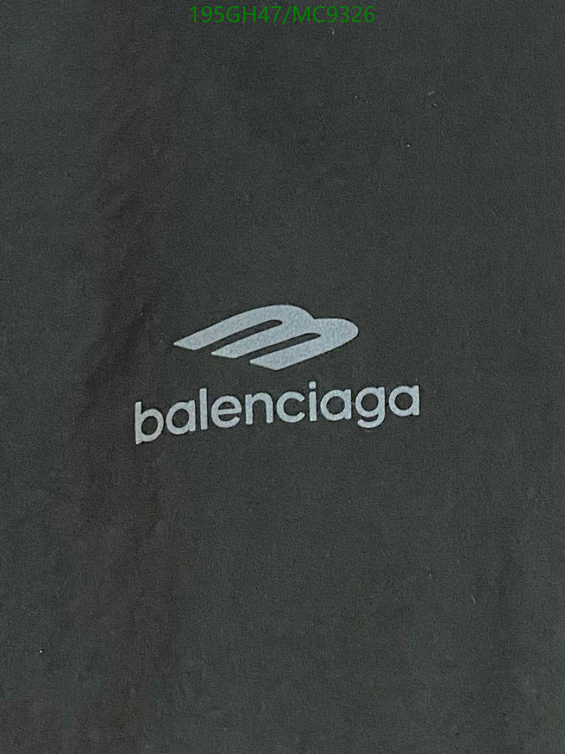 Balenciaga-Clothing Code: MC9326 $: 195USD