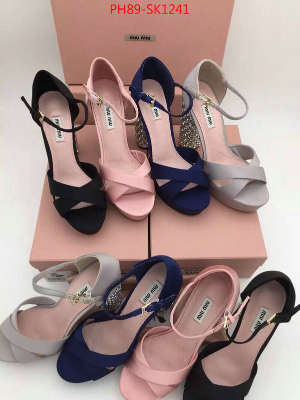 Women Shoes-Miu Miu,top quality fake ,first copy , ID: SK1241,$:89USD