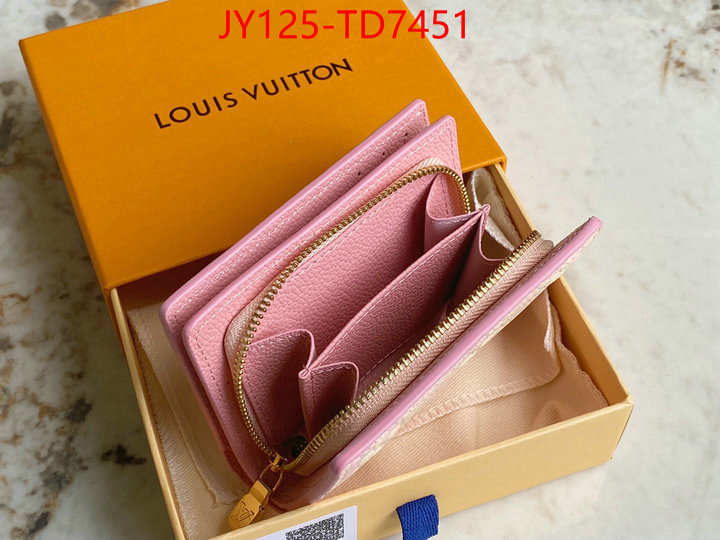 LV Bags(TOP)-Wallet,ID: TD7451,$: 125USD