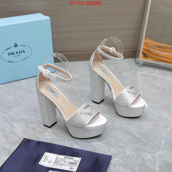 Women Shoes-Prada,mirror quality , ID: SE4090,$: 135USD