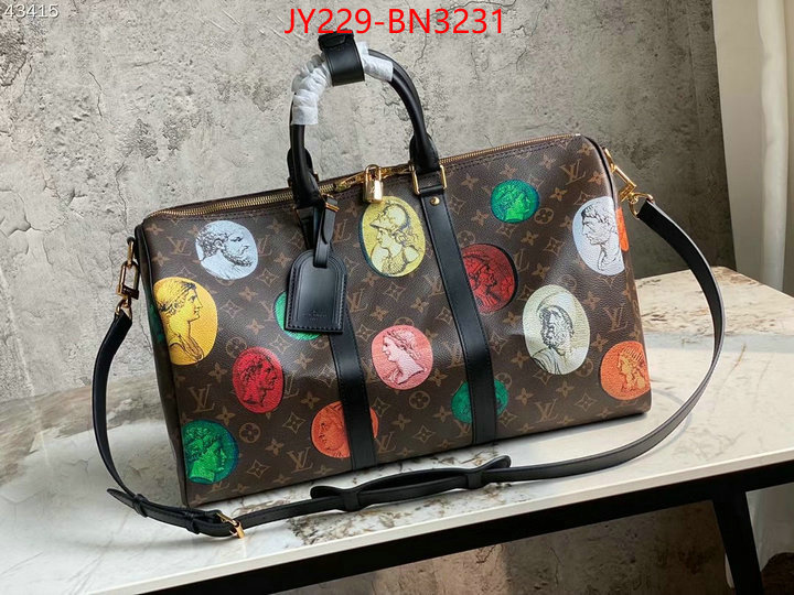 LV Bags(TOP)-Keepall BandouliRe 45-50-,ID: BN3231,$: 229USD