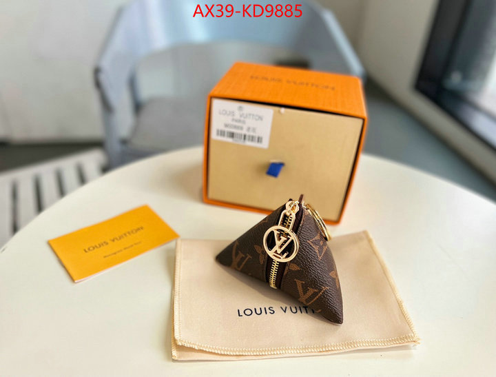 Key pendant-LV,luxury fake ,ID: KD9885,$: 39USD