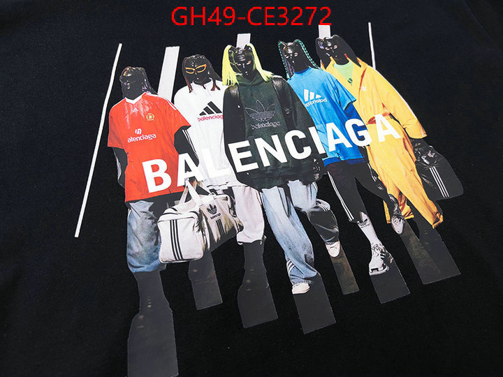 Clothing-Balenciaga,outlet 1:1 replica , ID: CE3272,$: 49USD